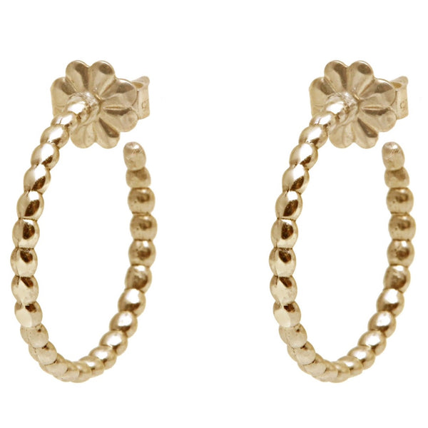 Rock Earrings Yellow Gold