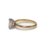 Emerald Cut Moissanite Engagement ring