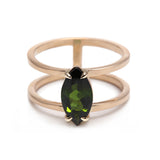 Tourmaline Double Band Ring