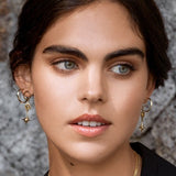 Facet Earrings Yellow Gold