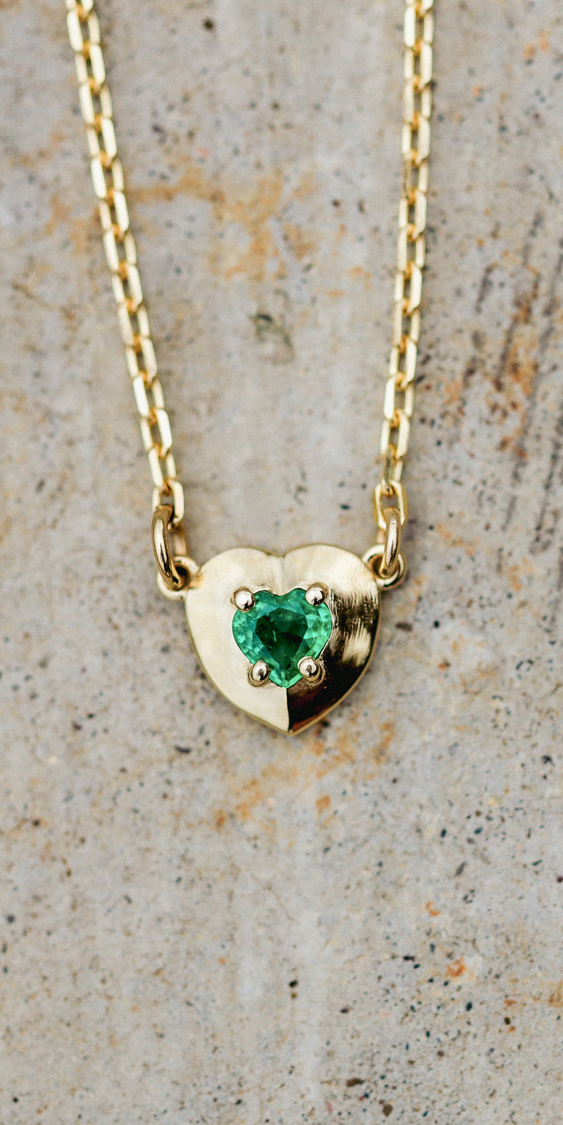 Emerald Heart Pendant