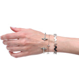 Silver Honeycomb Cuff