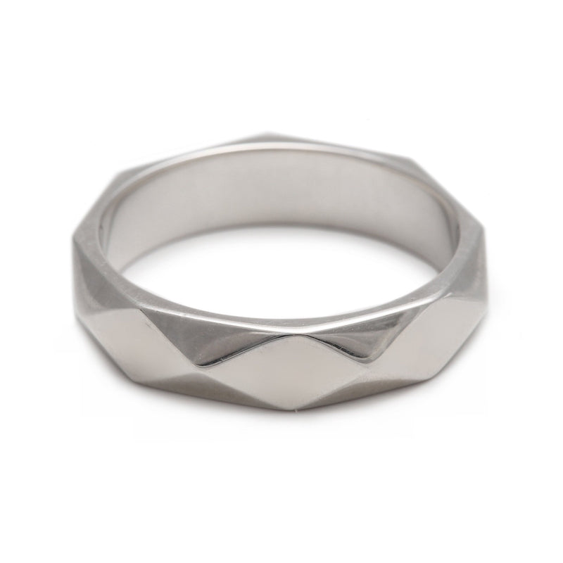 Facet Ring Silver