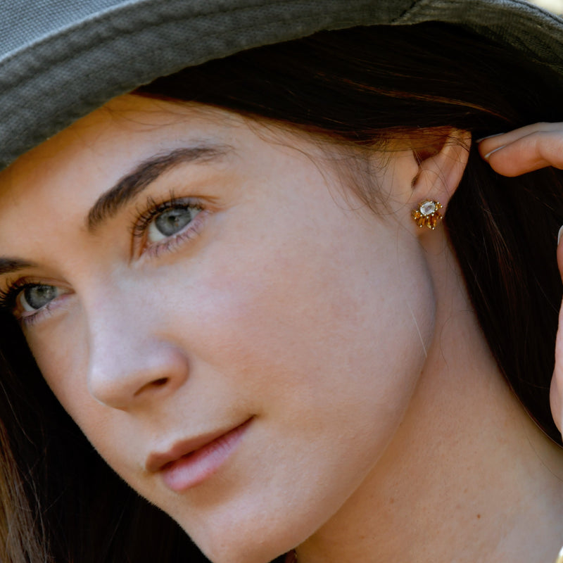 Sunshine Cluster Earrings