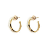 Facet Earrings Yellow Gold