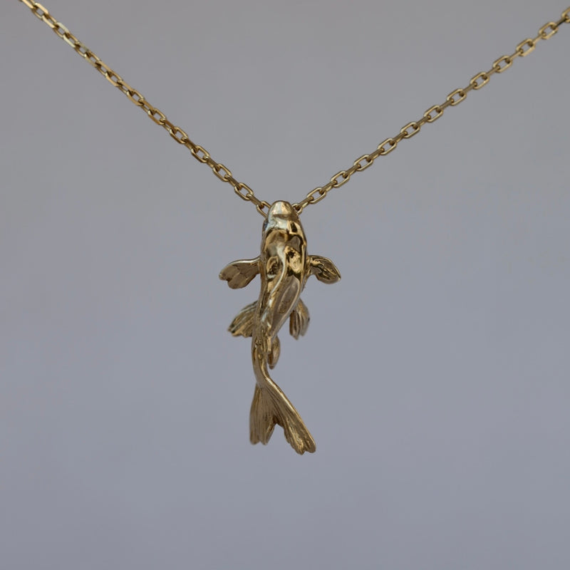 Koi Necklace (yellow gold)