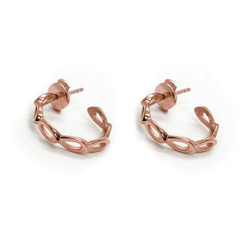 Petal Earrings Rose Gold
