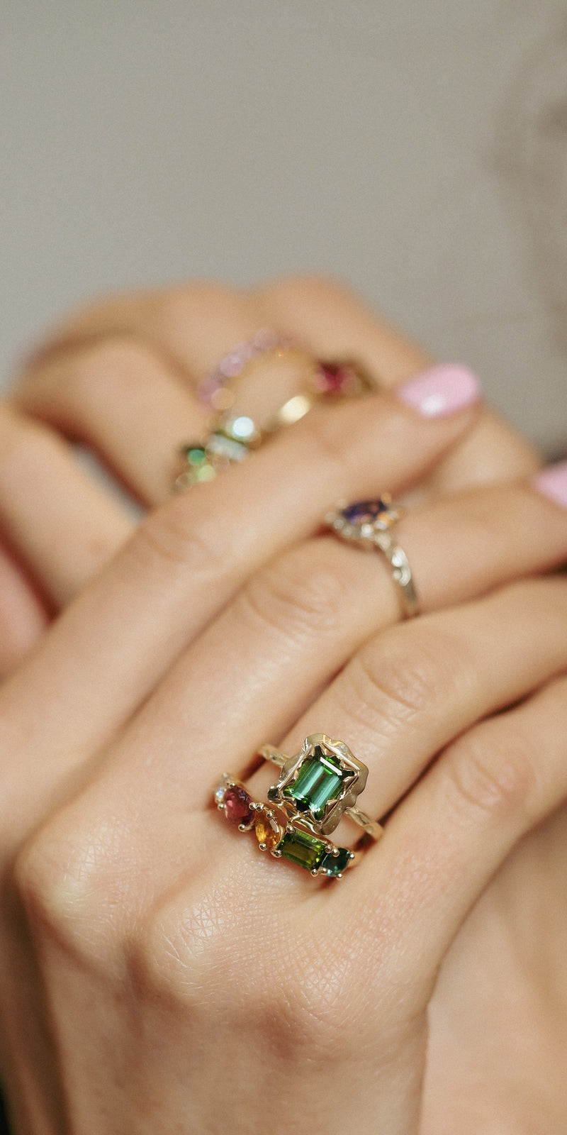 Green Tribal Ring