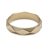 Faceted Ring Yellow Gold