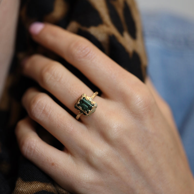 Green Tribal Ring