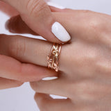 Bee Stacking Ring (Rose Gold)