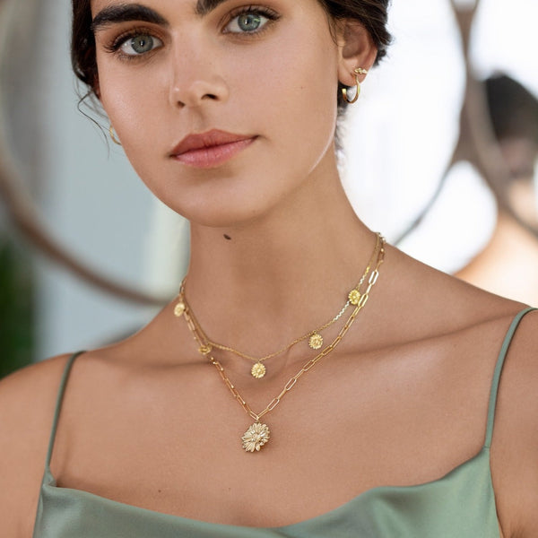 The Daisy Necklace (Solid Silver)